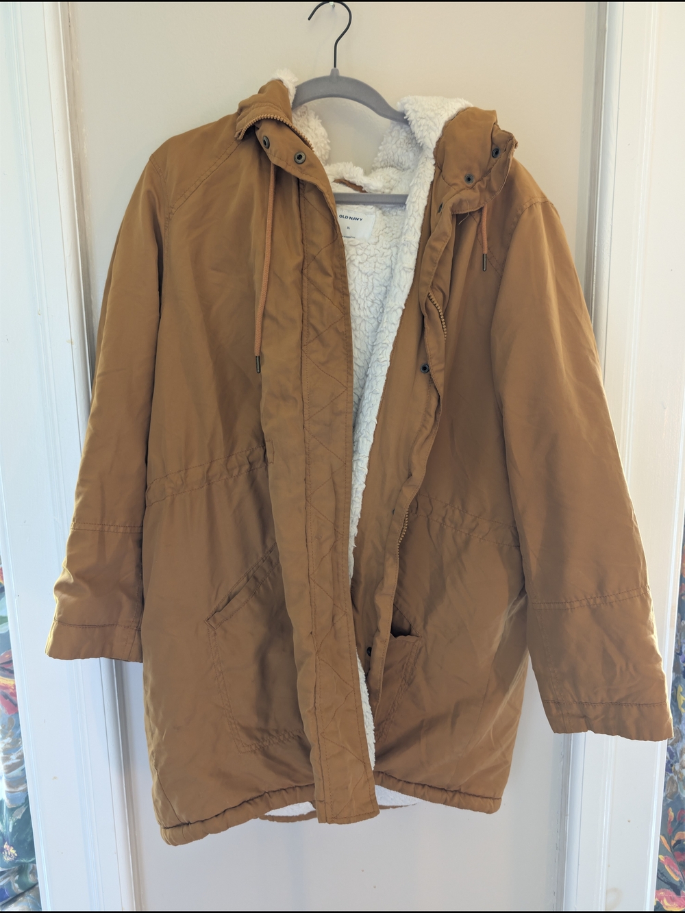 Old Navy Cream Sherpa Fleece Jacket